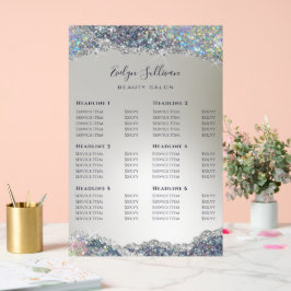 Imitate Preisliste für Silver Glitzer Foil Acrylschild