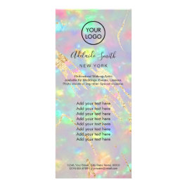 Imitate rackkartenverkleidete Optik Werbekarte