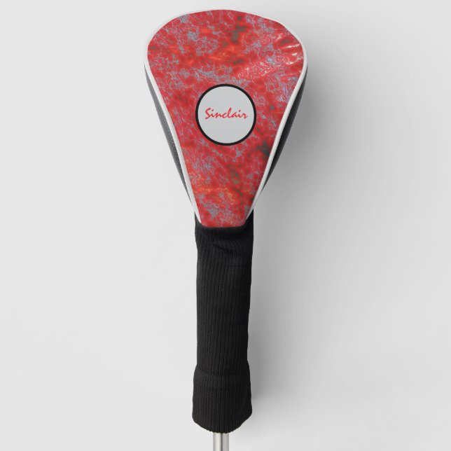 Imitate Red Marble Golf Headcover (Vorderseite)
