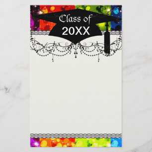 Imitate Regenbogenfunkel Glitzer Abschluss Briefpapier