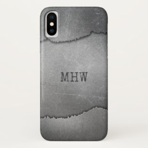 Imitate Ripped Metal kundenspezifische Monogramm T Case-Mate iPhone Hülle