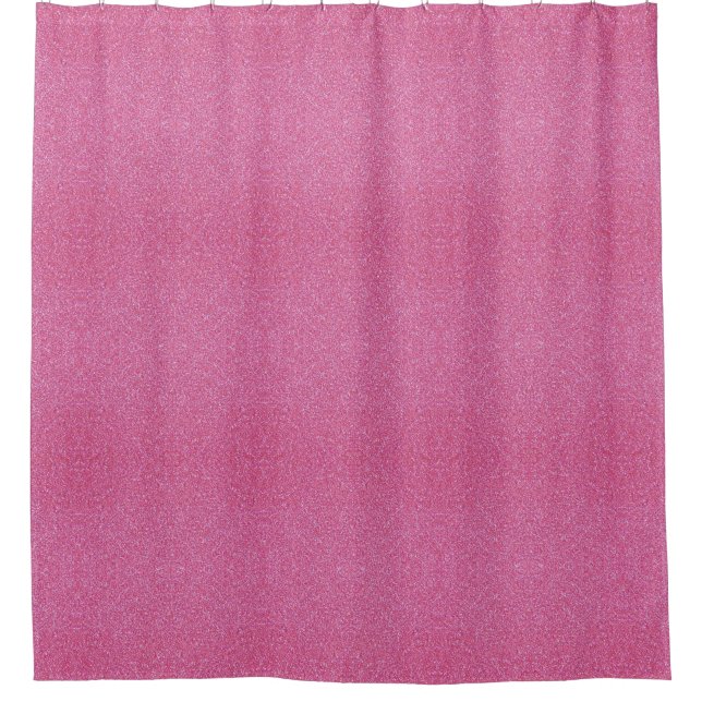 Imitate Rosa Glitzer Duschvorhang (Vorderseite)