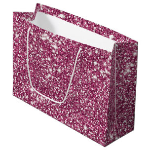 Imitate Rosa Glitzer Textur Look like Graphic Große Geschenktüte