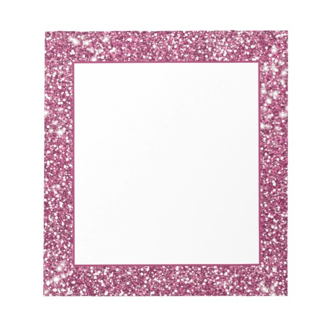 Imitate Rosa Glitzer Textur Look like Graphic Notizblock (Vorderseite)