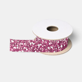 Imitate Rosa Glitzer Textur Look like Graphic Satinband