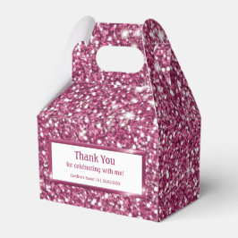 Imitate Rosa Glitzer Textur mit benutzerdefinierte Geschenkschachtel