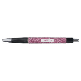 Imitate Rosa Glitzer Textur mit Individuelle Name  Kugelschreiber