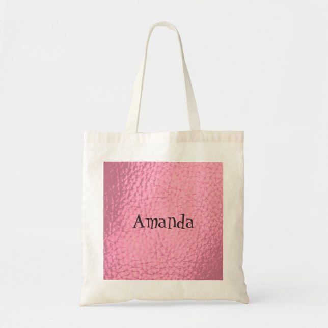 Imitate Rosa Leder Design 1 Tasche (Vorne)
