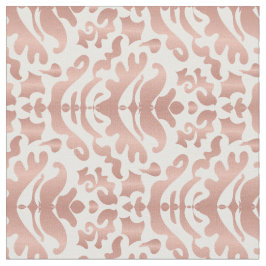 Imitate Rose Gold Damask Muster Stoff