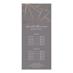 Imitate Rose Gold elegante moderne minimalistische Werbekarte
