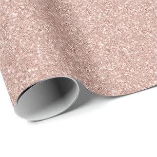 Imitate Rose Gold Glitzer Geschenkpapier