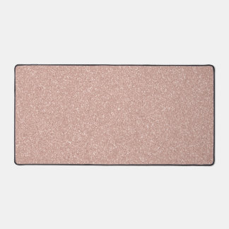 Imitate Rose Gold Glitzer Schreibtischunterlage