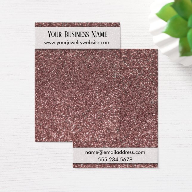 Imitate Rose Gold Glitzer Speicherkarte (Schreibtisch)