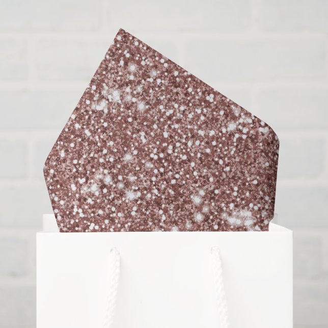 Imitate Rose Gold Glitzer Texture Look-like Design Seidenpapier (Geschenktüte)