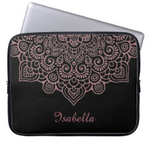 Imitate Rose Gold Gold Intricate Lace Mandala BLAC