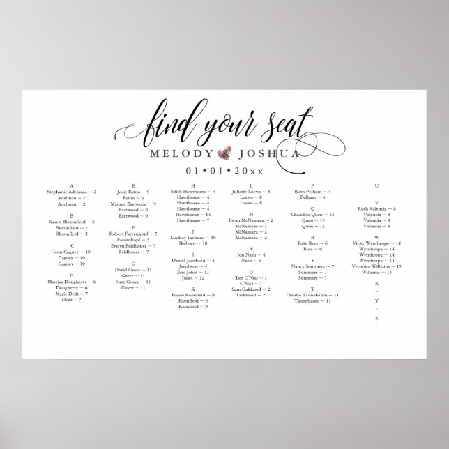 IMITATE ROSE GOLD HERZ, ALPHA SITZENSTRECKE POSTER (Vorne)