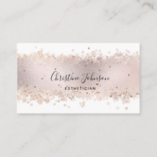 Imitate Rose Goldfolie Ästhetik Visitenkarte
