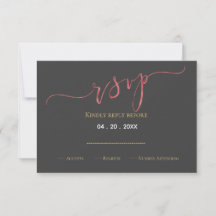 Imitate Rose Goldfolie Hochzeitsdesign