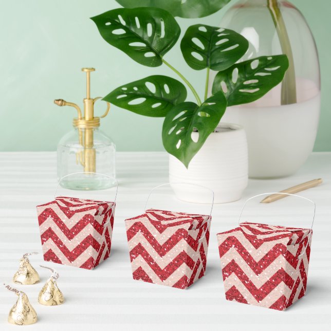 Imitate Roter Glitzer ziehen Gunst aus Geschenkschachtel (Zahlreiche)