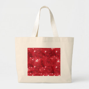 Imitate rotes Muster-Bild Jumbo Stoffbeutel