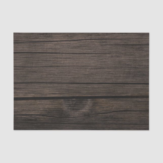 Imitate Rustikale dunkle Holzkarten Hintergrund-De Seidenpapier (Vorderseite)