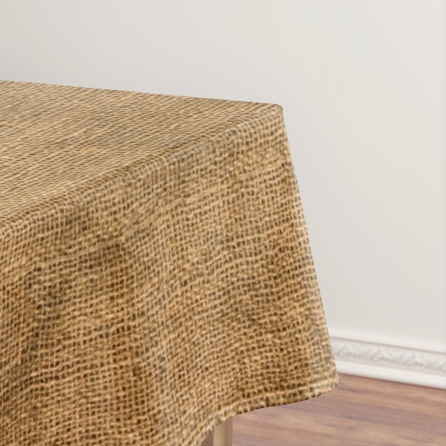 Imitate Rustikales Burlap Textur Muster Tischdecke (Beispiel)
