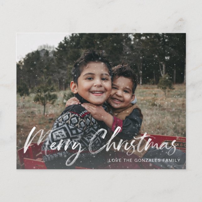 Imitate Schnee Frohe Weihnachten Flyer (Vorne)