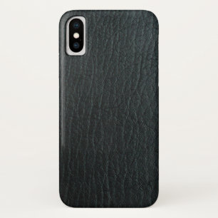 Imitate Schwarzes Leder Textur Case-Mate iPhone Hülle