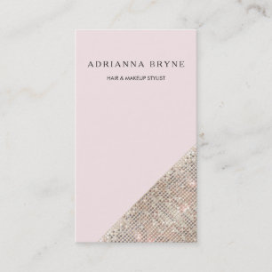 Imitate Sequel Blush Pink Fashion & Beauty Stylist Visitenkarte