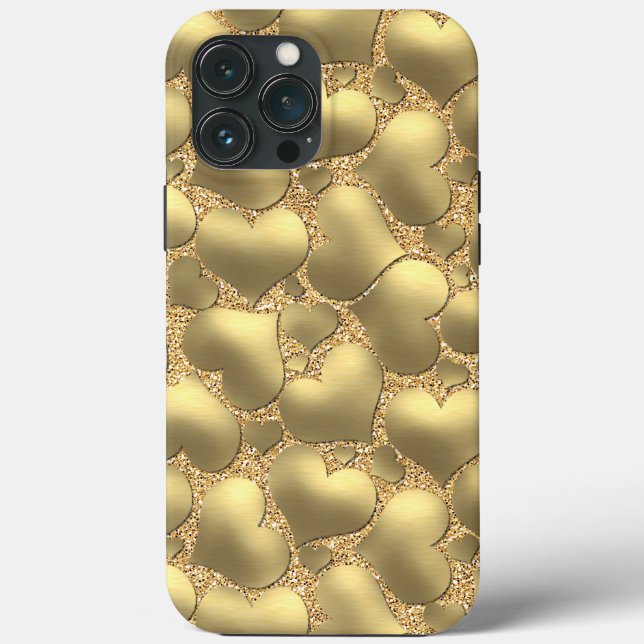 Imitate Shiny Gold Glitzer Kunstmuseum Case-Mate iPhone Hülle (Rückseite)