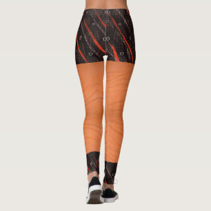Imitate Shorts Textile Muster Leggings