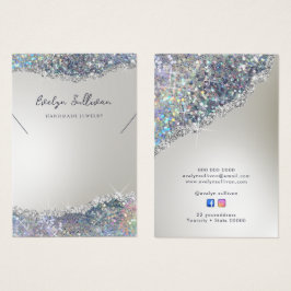 Imitate Silber-Glitzer-Folienverkleidung