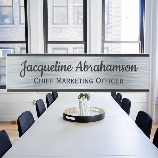 Imitate Silber und Schwarz-Bürotüre Zeichen Kein L Türschild (Von Creator hochgeladen)