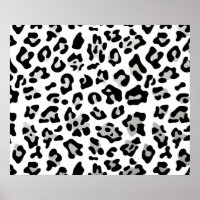 Imitate Silberstreifen schwarzer Leopard Druckmust