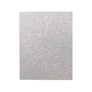 Imitate Silver Glitzer Grafik Notizblock