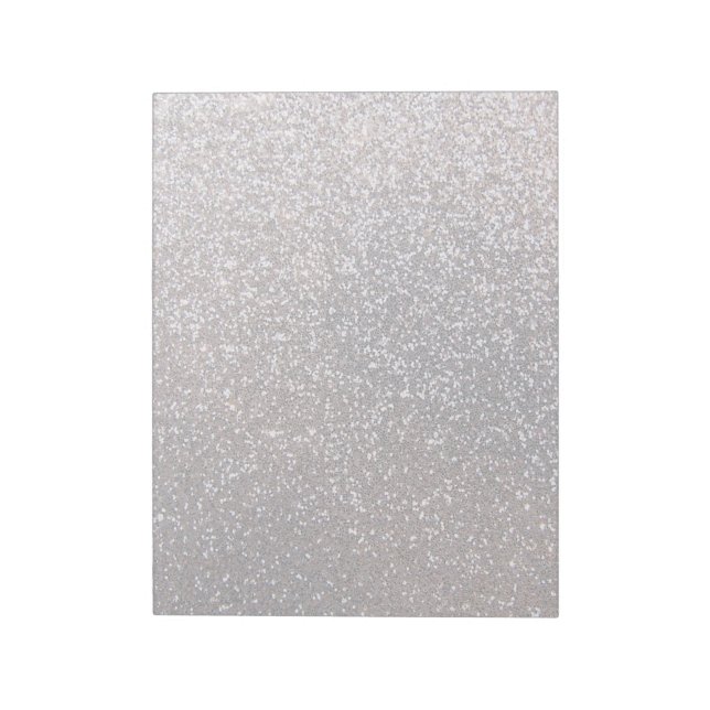 Imitate Silver Glitzer Grafik Notizblock (Rotiert)