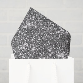 Imitate Silver Gray Glitzer Texture Look-like Desi Seidenpapier