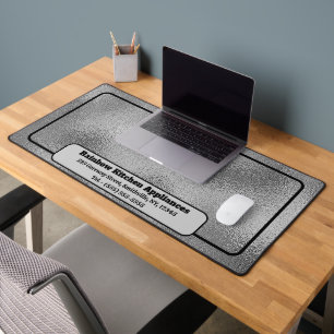 Imitate Silver Gray Metallic für ihn Schreibtischunterlage
