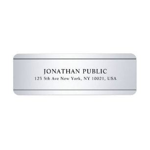 Imitate Silver Look Modern Clean Template Custom