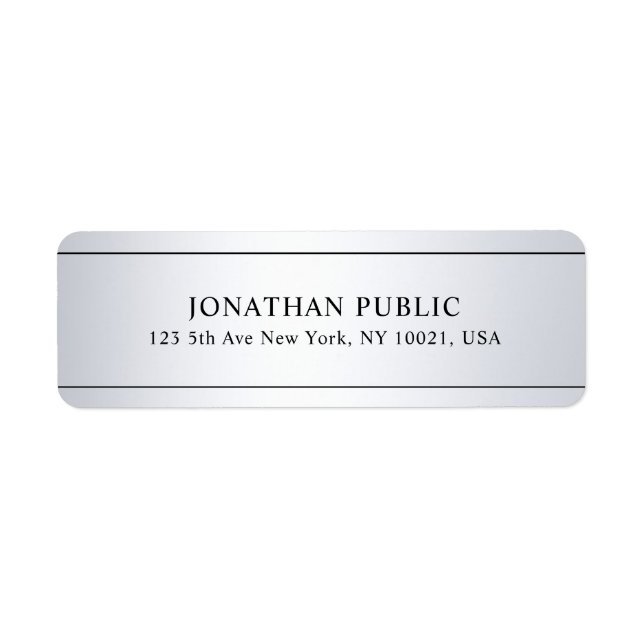 Imitate Silver Look Modern Clean Template Custom (Vorne)