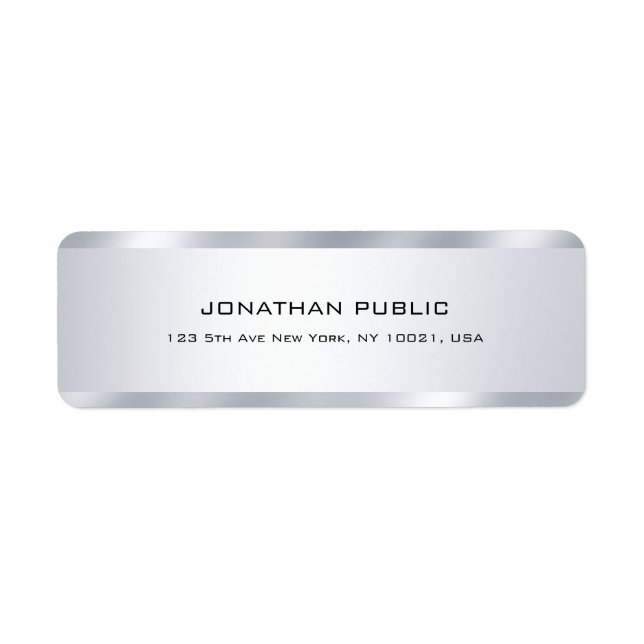 Imitate Silver Modernes, Minimalistisches Beruflic (Vorne)