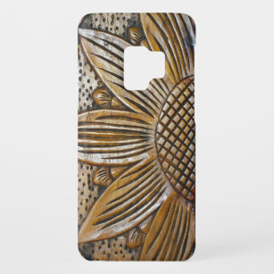 Imitate Sonnenblumen Holz Carving Foto drucken Case-Mate Samsung Galaxy S9 Hülle