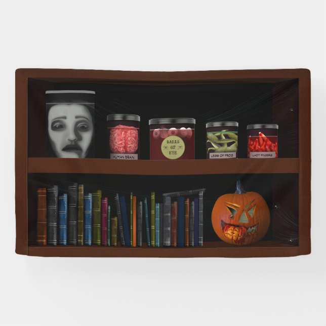 Imitate Spuk House Labrador Halloween Banner (Horizontal)