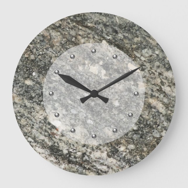 Imitate Steinküchenuhren Große Wanduhr (Vorderseite)
