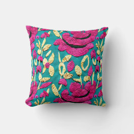 Imitate Stickerei Boho Floral Kissen