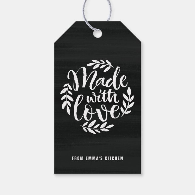 Imitate Tafelschrift aus Liebe Geschenkanhänger (Vorderseite)