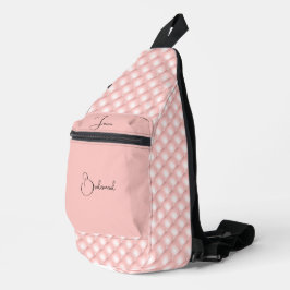 Imitate Tuflisch Pink Satin und Diamonds Sling Bag
