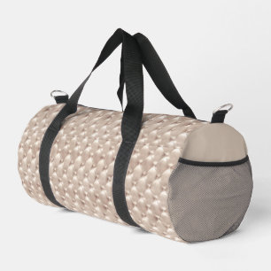 Imitate tuften Elfenbeinsatin und Diamanten Duffle Bag