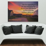 Imitate überzogene Canvas drucken Texas Sunset Scr Künstlicher Leinwanddruck<br><div class="desc">Herrlicher Sonnenuntergang im Texas Hill Country! Es hat die Schrift Joshua 1:9 "Habe ich dir nicht geboten? Seien Sie stark und von gutem Mut; fürchten Sie sich nicht, noch sind Sie entsetzt, denn der Herr, Ihr Gott ist bei Ihnen, wohin auch immer Sie gehen." Eine schöne Dekoration für jedes Zimmer...</div>