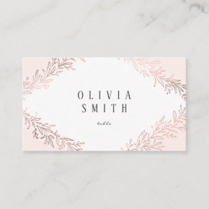 Imitate vergoldete Rose Gold botanische Hochzeit Platzkarte